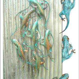 wall art-geckos up a wall 1.3 mt x .60