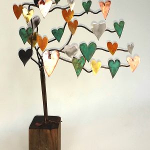 sculpture hearts mini on block
