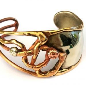 brittany p153 large nicol silver-brass-copper bangle