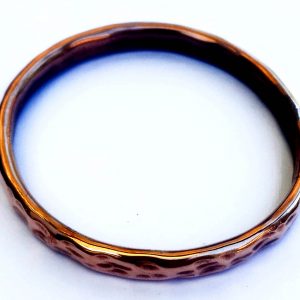 copper hollow forged full round bangle