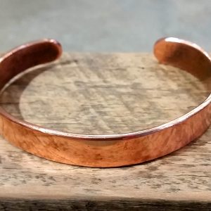 copper solid plain front view bangle