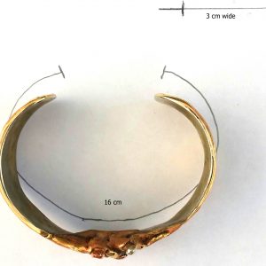 mini cuff double side nicol silver-brass-copper bangle size