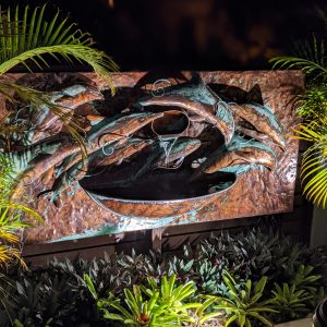 Custom Dolphins Water Feature